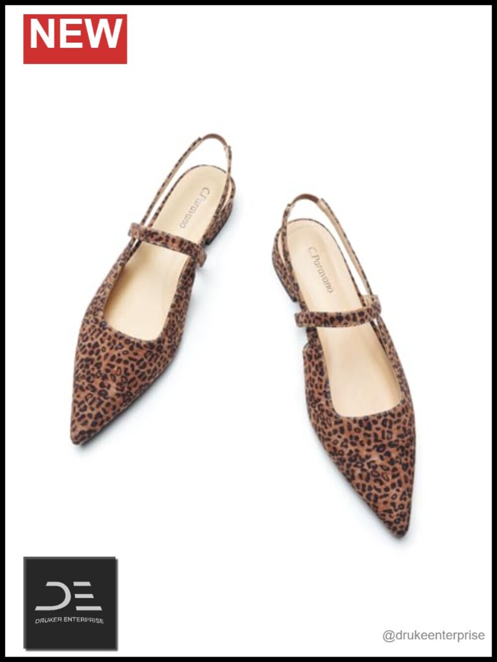 Slingback Flats Women's Pointed Toe Dressy Sandals